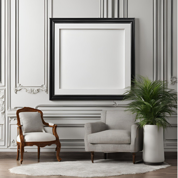 wall frame mockup picture frame gallery home decor Instagram-Beitrag template