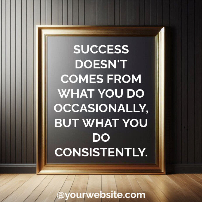 Plantilla de Wall Frame Motivational Quote Template Instagram Post ...