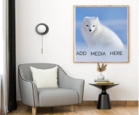Wall frame Picture frame mockup template Medium Rectangle