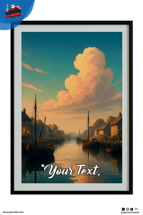 Wall Photo River Template | PosterMyWall