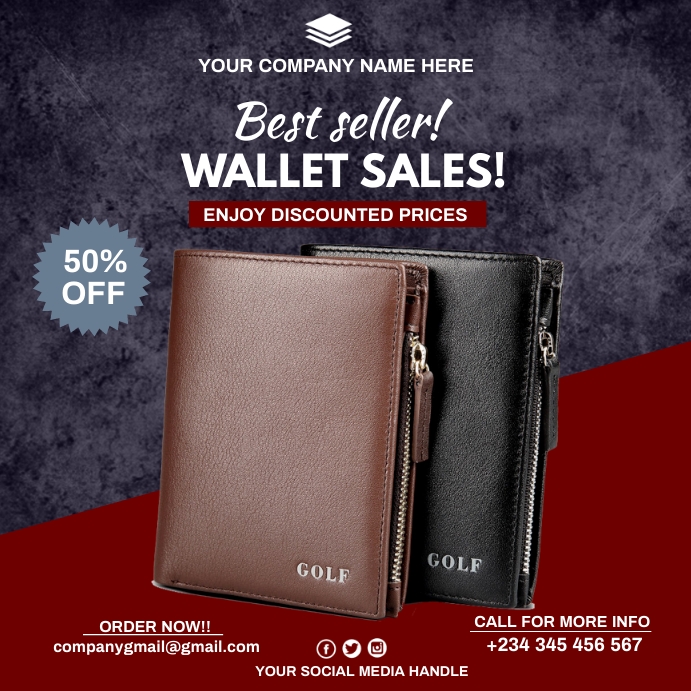 wallet sale Template | PosterMyWall