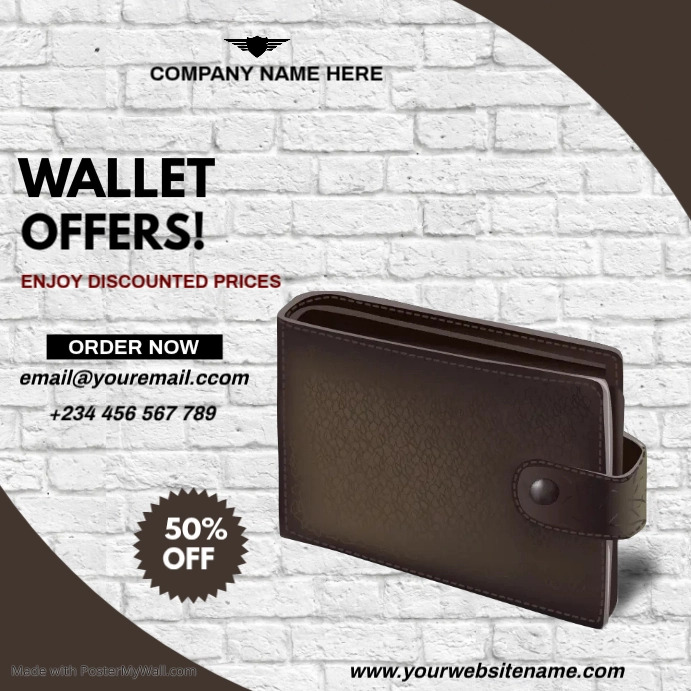 Copy of wallet sales | PosterMyWall