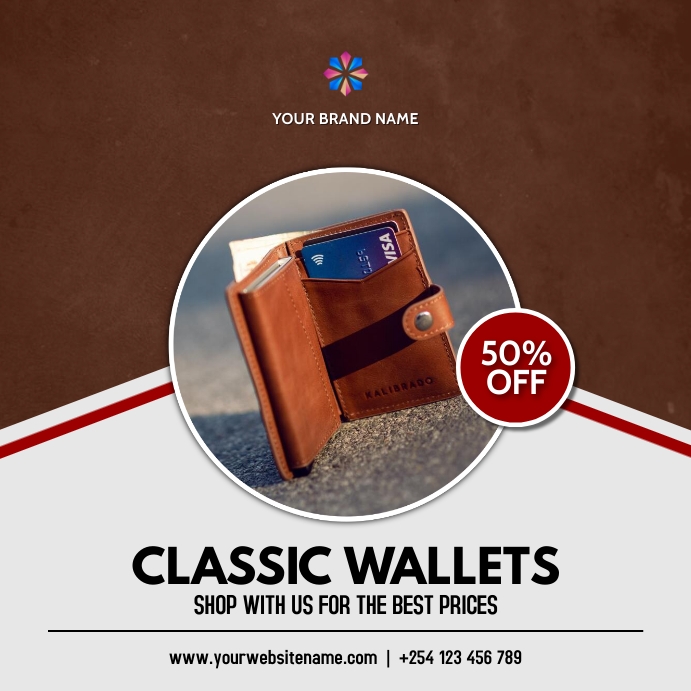 wallets fashion sale template | PosterMyWall