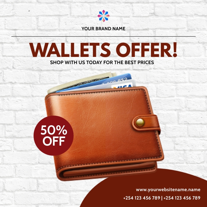 Copy of wallets fashion sale template | PosterMyWall