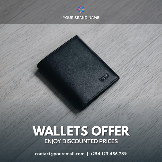wallets fashion sale template | PosterMyWall