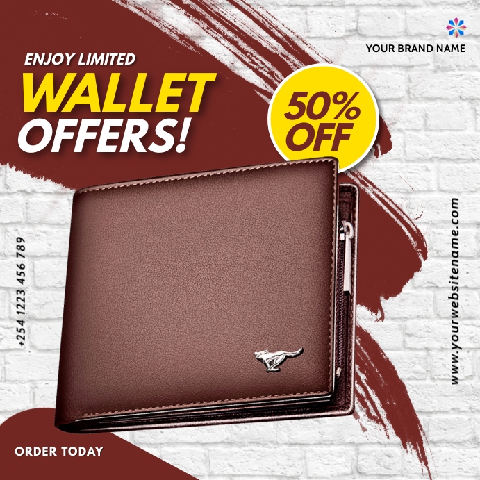 wallets fashion sale template | PosterMyWall