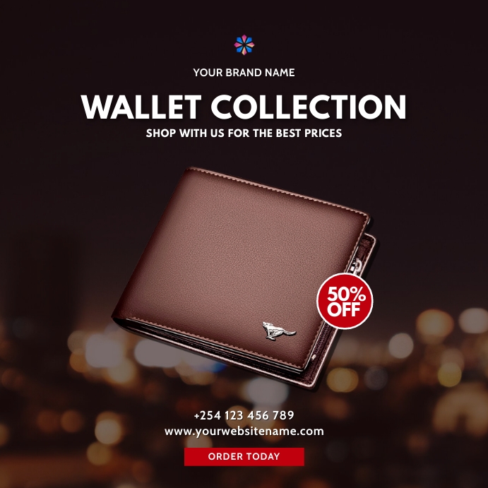 wallets fashion sale template | PosterMyWall