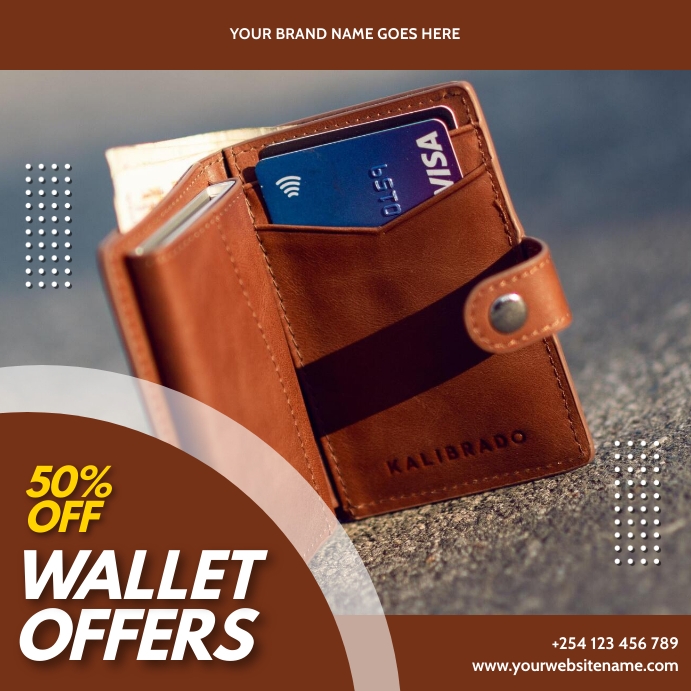 wallets fashion sale template | PosterMyWall