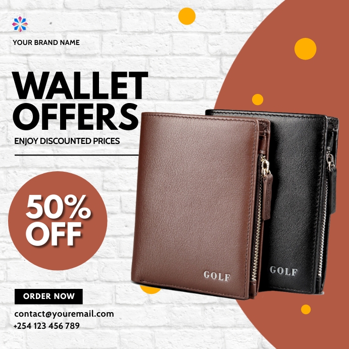 wallets fashion sale template | PosterMyWall