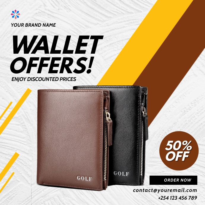 wallets fashion sale template | PosterMyWall
