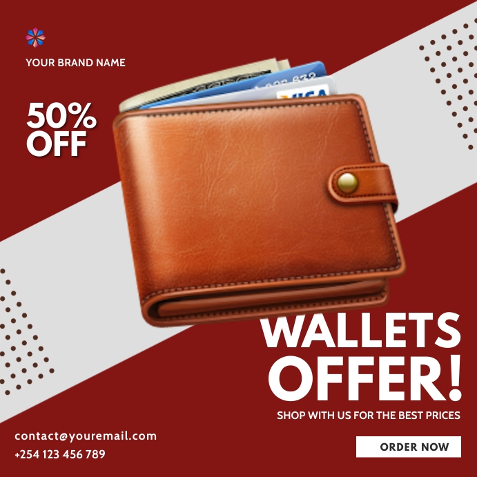 wallets fashion sale template | PosterMyWall