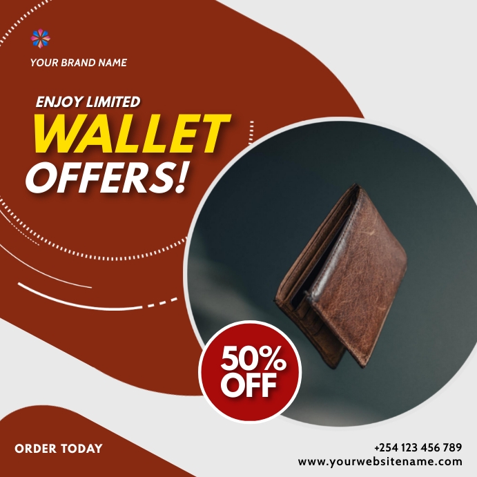 wallets fashion sale template | PosterMyWall