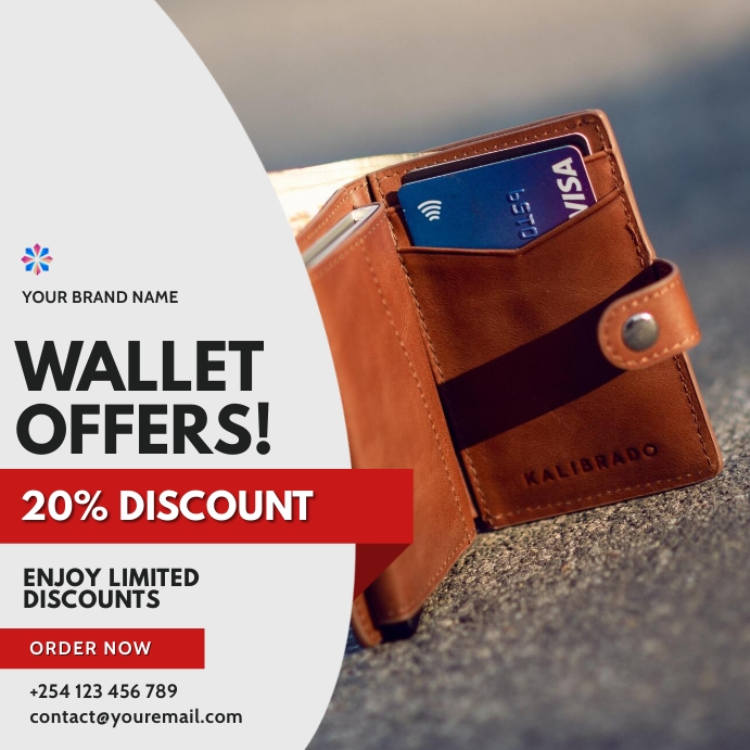 wallets fashion sale template | PosterMyWall