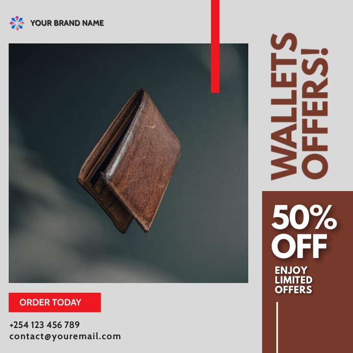 wallets fashion sale template | PosterMyWall