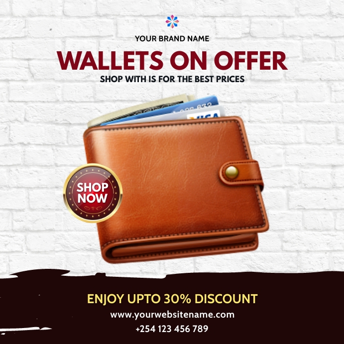 wallets fashion sale template | PosterMyWall