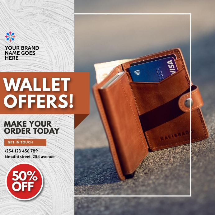 wallets fashion sale template | PosterMyWall