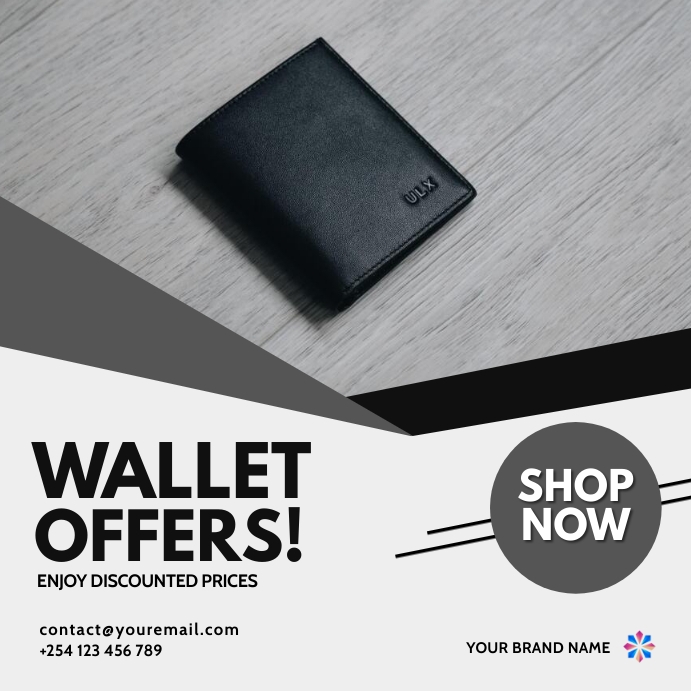 Copy of wallets fashion sale template | PosterMyWall