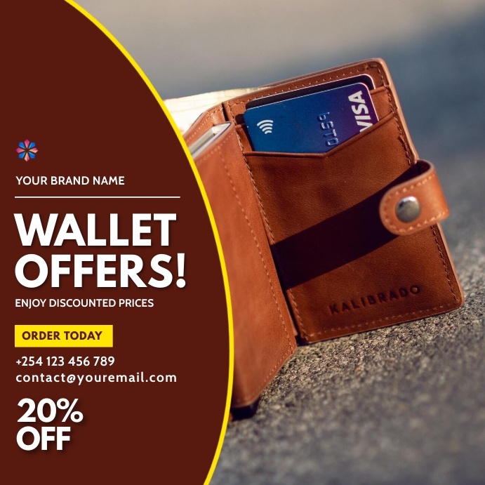 wallets fashion sale template | PosterMyWall