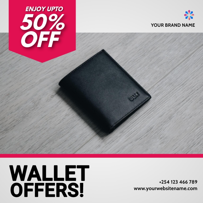 wallets fashion sale template | PosterMyWall