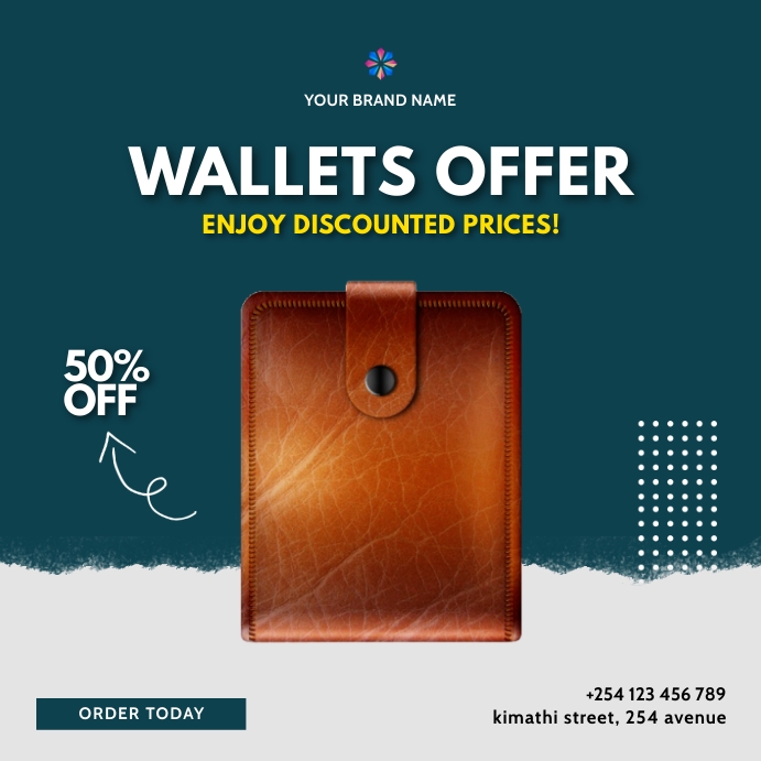 wallets fashion sale template | PosterMyWall