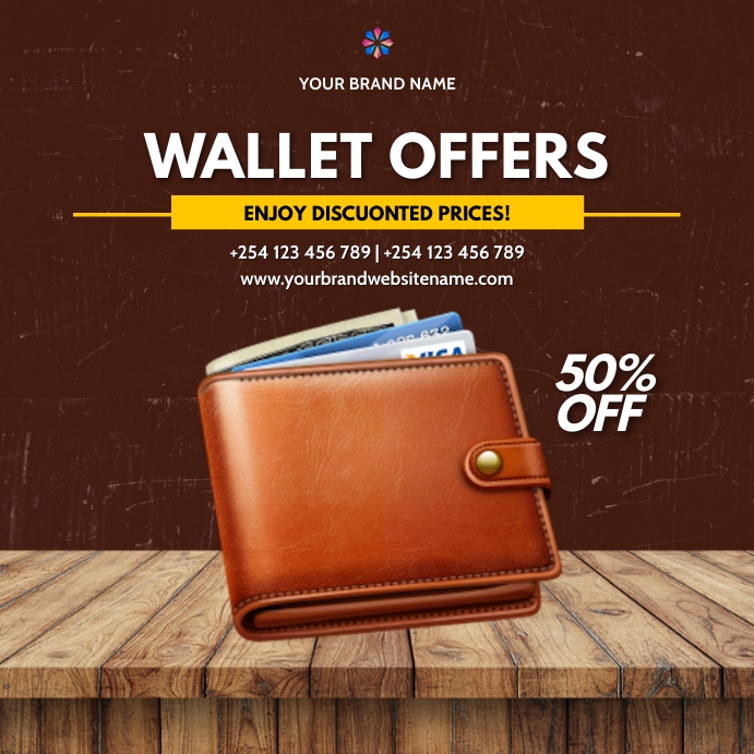 wallets fashion sale template | PosterMyWall