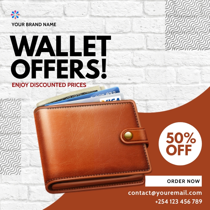 wallets fashion sale template | PosterMyWall