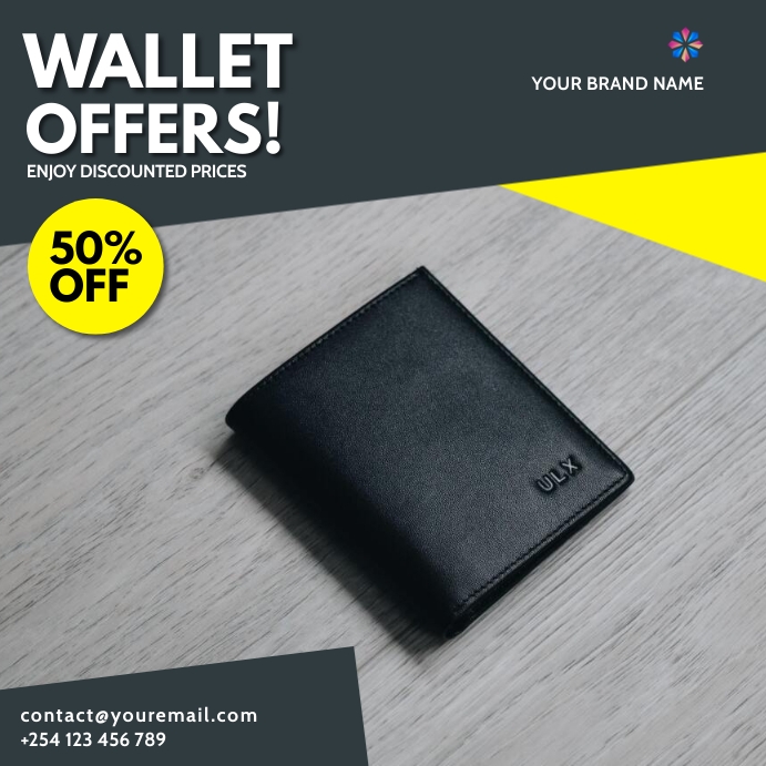 wallets fashion sale template | PosterMyWall