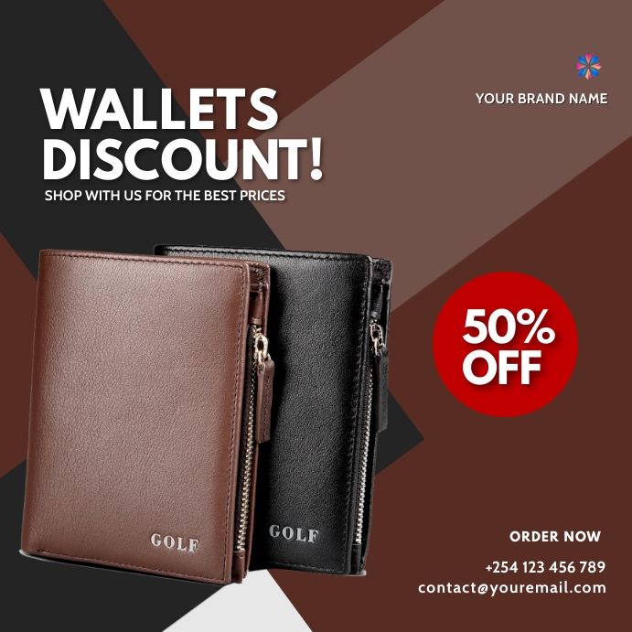 wallets fashion sale template | PosterMyWall