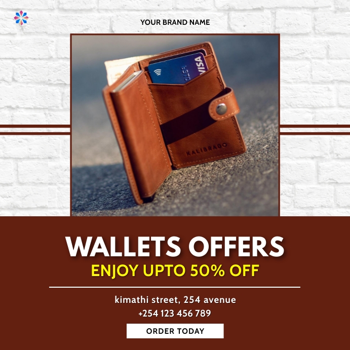 wallets fashion sale template | PosterMyWall