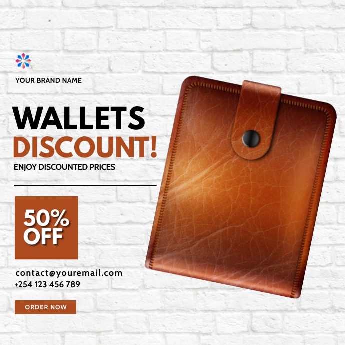 Copy of wallets fashion sale template | PosterMyWall
