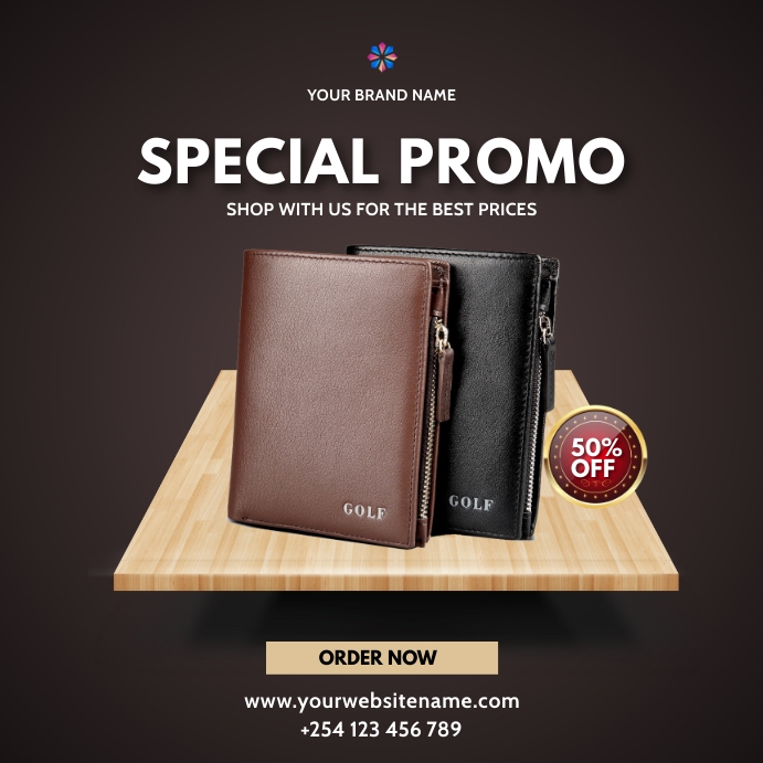 wallets fashion sale template | PosterMyWall