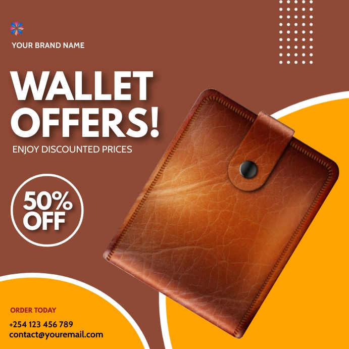 wallets fashion sale template | PosterMyWall
