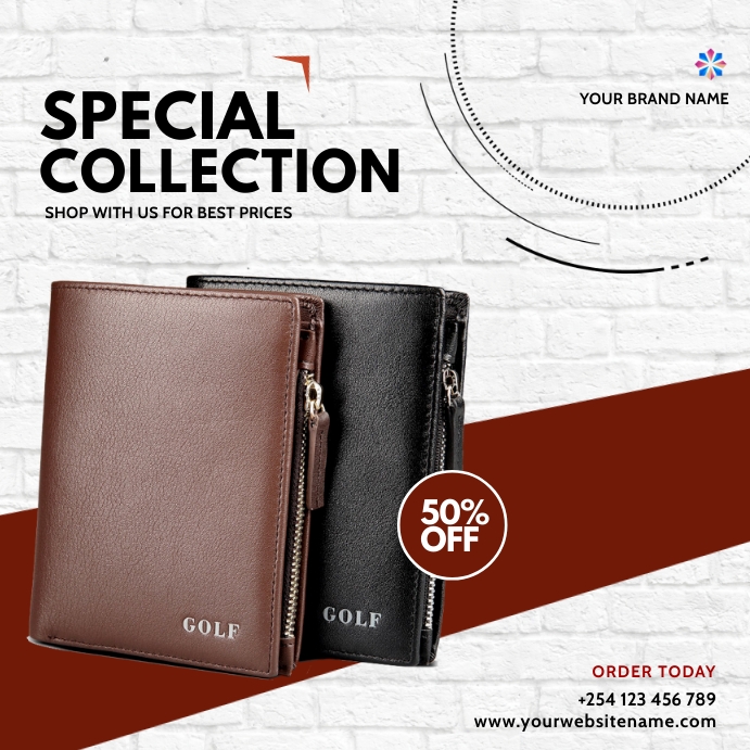 wallets fashion sale template | PosterMyWall