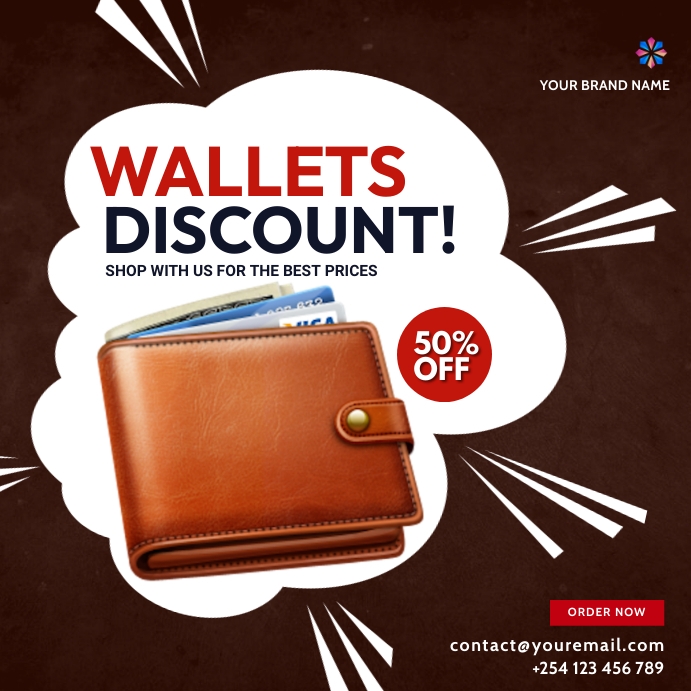wallets fashion sale template | PosterMyWall