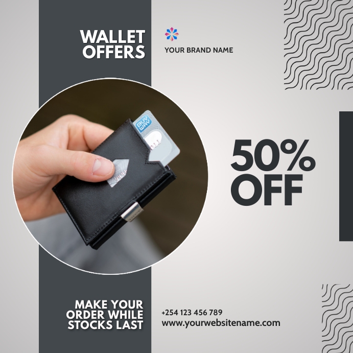 wallets fashion sale template | PosterMyWall