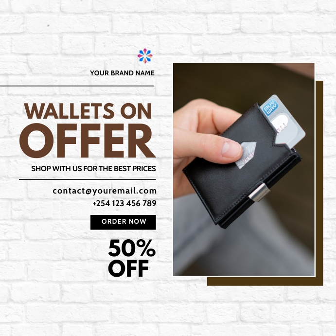 wallets fashion sale template | PosterMyWall