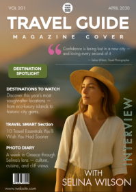 Wander & Bloom — Travel Magazine Cover Template A6