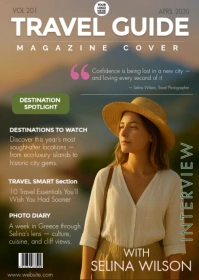 Wander & Bloom — Travel Magazine Cover Template A6