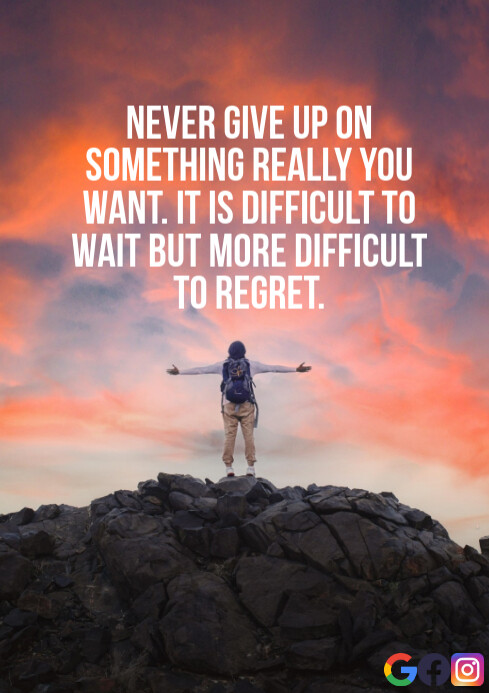 WANT AND REGRET QUOTE TEMPLATE A2