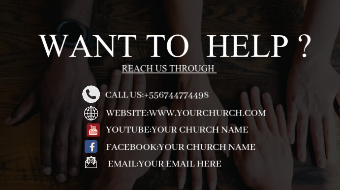 want to help flyer poster Template | PosterMyWall