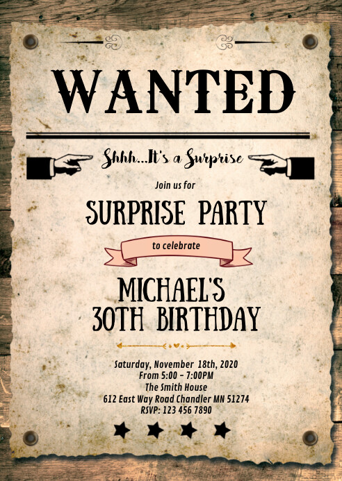 Modele La Invitation A La Soiree Western Cowboy Postermywall Modele La Invitation A La Soiree Western Cowboy Postermywall