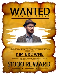 WANTED Flyer (US-Letter) template