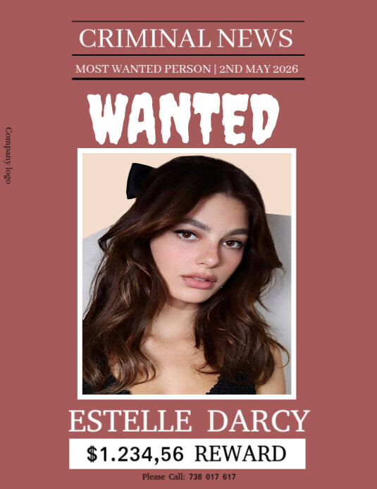 Wanted Flyer (US Letter) template