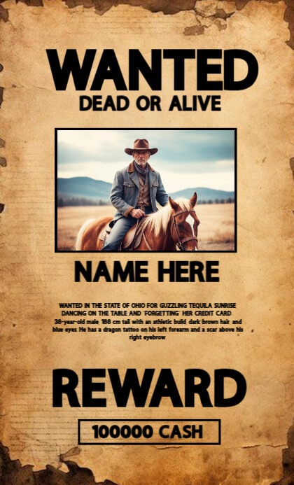 WANTED Template | PosterMyWall
