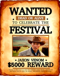 WANTED Poster/Wallboard template