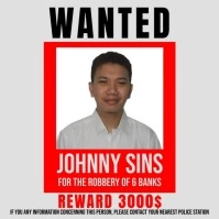 Wanted Instagram Post template