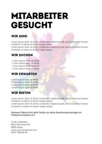 Wanted Employee Template Design Painter ad A4