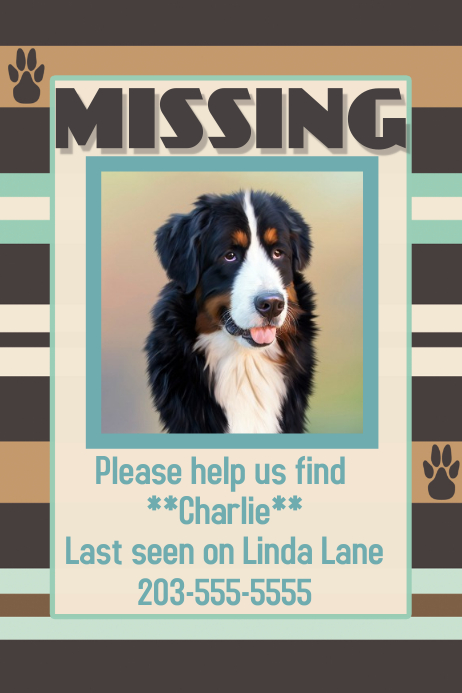 10 Missing Lost Pet Poster Templates Word Excel Pdf