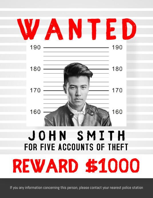 Wanted Person Flyer Template | PosterMyWall