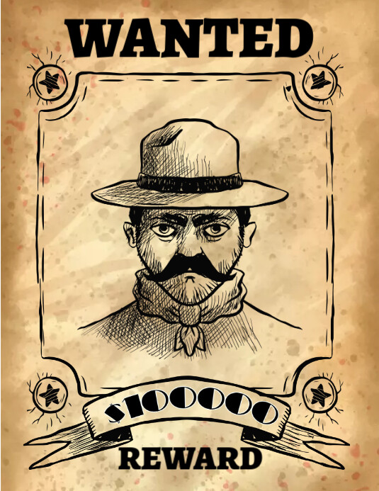 Copy Of Wanted Poster PosterMyWall copy-of-wanted-poster-postermywall